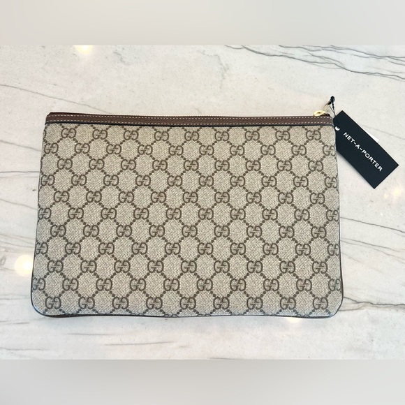 NIB GUCCI Ophidia GG Supreme Zip Pouch Clutch - Picture 3 of 5